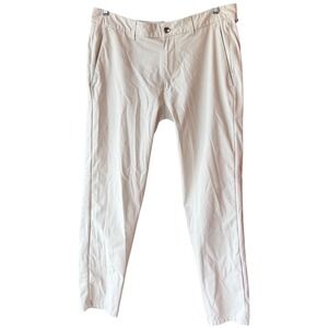 Lululemon Commission Slim Fit Pants Khaki Stretch Golf Casual Size 34